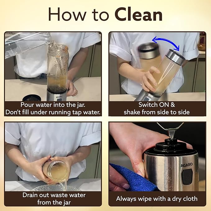 Portable USB Rechargeable Mini Juicer Blender,Electric Juicer Bottle For Smoothies and Juices, Mixer Juicer that Crushes Ice,