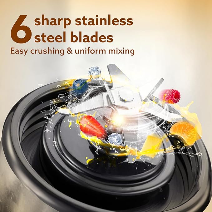 Portable USB Rechargeable Mini Juicer Blender,Electric Juicer Bottle For Smoothies and Juices, Mixer Juicer that Crushes Ice,